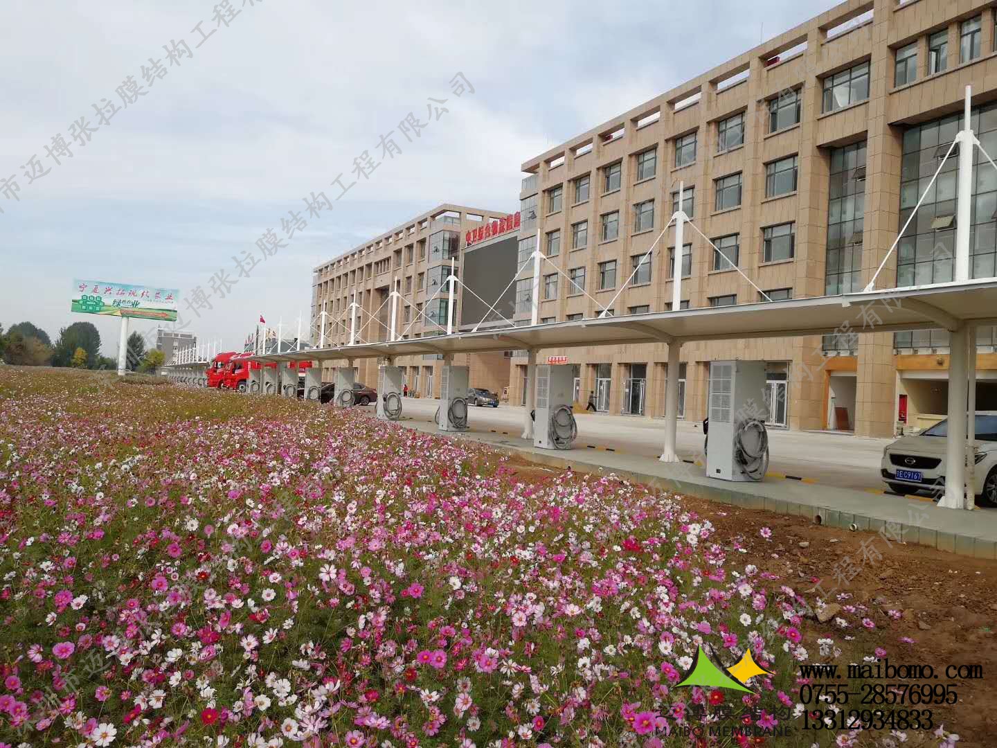 中衛(wèi)市充電樁車棚膜結(jié)構(gòu)