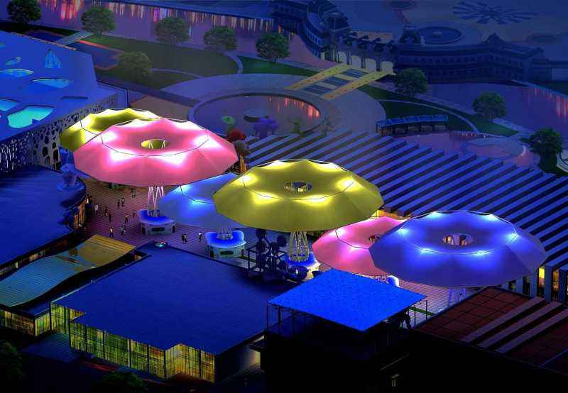 萬(wàn)達(dá)商業(yè)中步行街膜結(jié)構(gòu)