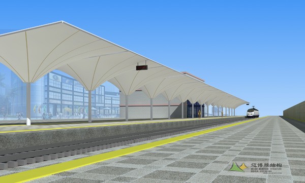 海南南山火車(chē)站站臺(tái)膜結(jié)構(gòu)設(shè)計(jì)方案