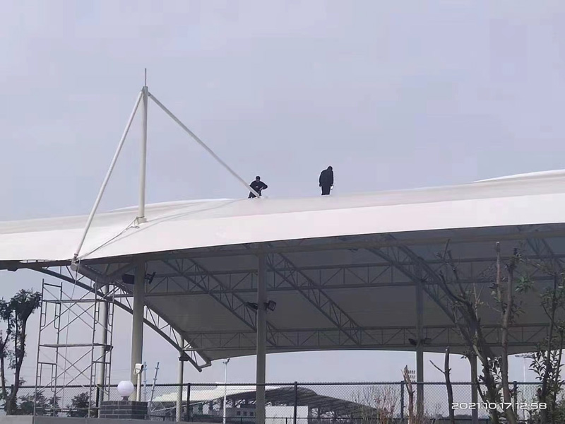 湖北京山網(wǎng)球場(chǎng)膜結(jié)構(gòu)